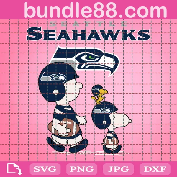 Snoopy Seattle Seahawks Football Svg