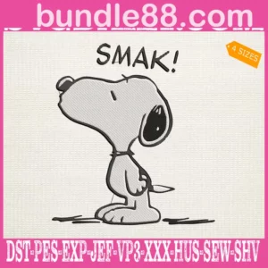 Snoopy Smak Embroidery Files