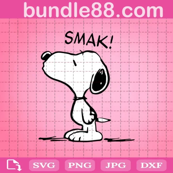 Snoopy Smak Svg, Snoopy Dog Svg