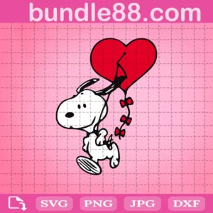 Snoopy Valentine Svg