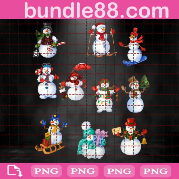 Snowman Bundle Png