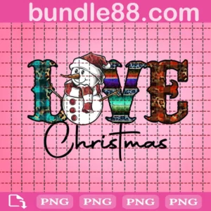 Snowman Love Christmas Png