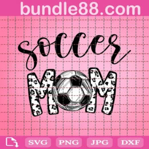 Leopard Soccer Mom Svg