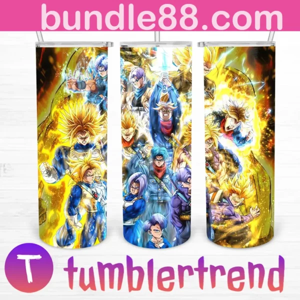 Son Goku And Trunks 20oz Tumbler Skinny