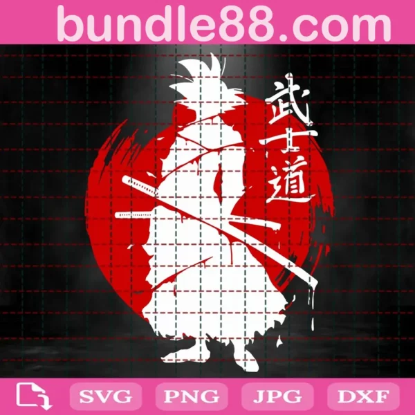 Songoku Svg, Japanese Samurai Svg