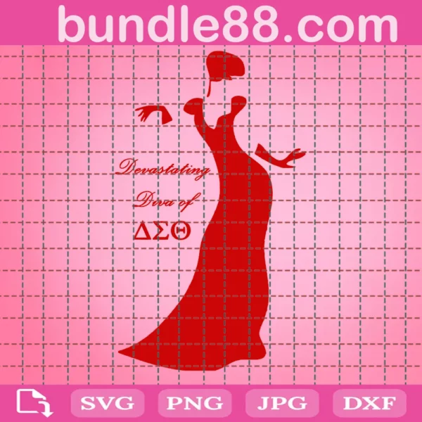 Sorority Devastating Diva Of Delta Sigma Theta ​Svg