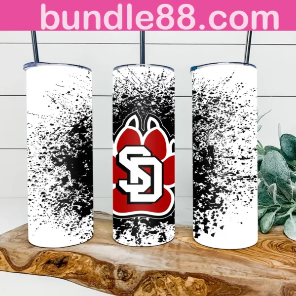 South Dakota Coyotes 20oz Skinny Tumbler