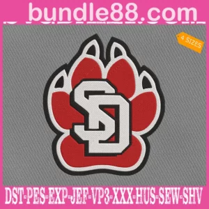 South Dakota Coyotes Embroidery Files