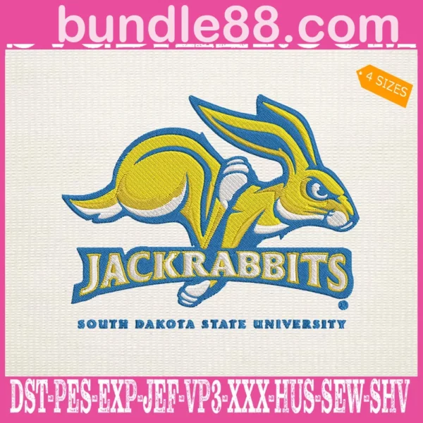 South Dakota State Jackrabbits Embroidery Files