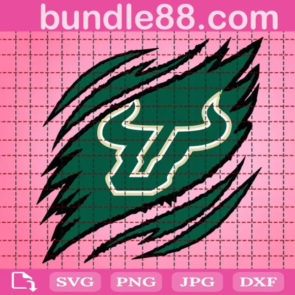 South Florida Bulls Claws Svg