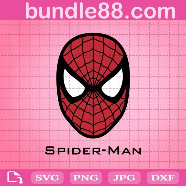 Spiderman Face Svg