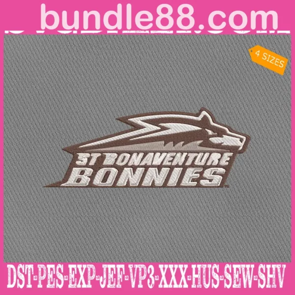 St Bonaventure Bonnies Embroidery Files