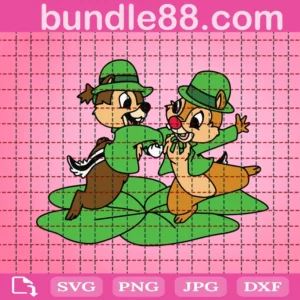 St Patrick'S Day Chip And Dale Svg