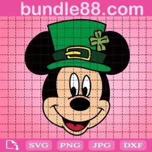 St Patrick'S Day Mickey Mouse Hat Svg