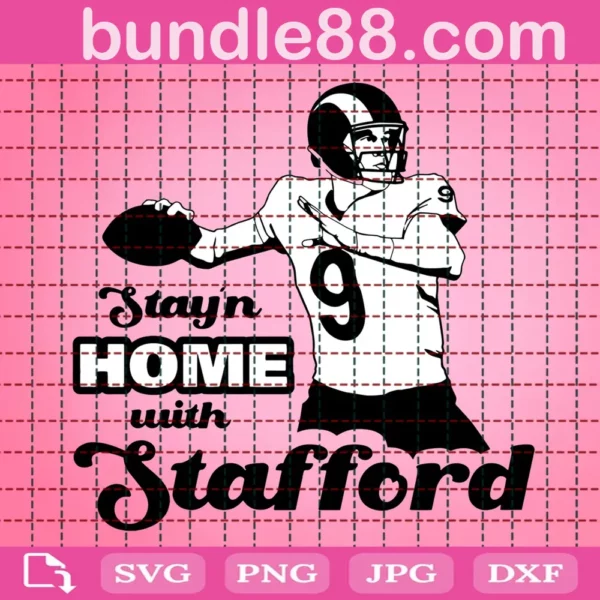 Stay'N Home With Stafford Svg