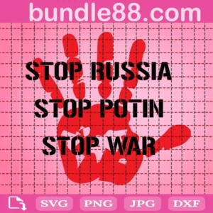 Stop Russia Stop Potin Stop War Svg