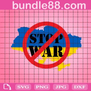 Stop War Ukraine Svg