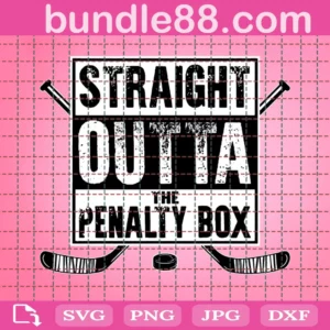 Straight Outta The Penalty Box Svg