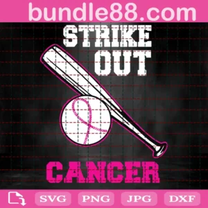 Strike Out Cancer Svg