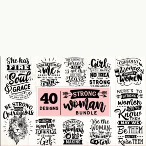 Strong Woman Bundle Svg