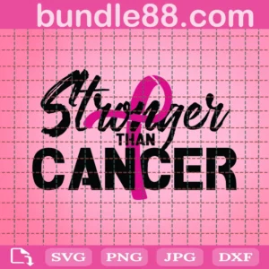 Stronger Than Cancer Svg