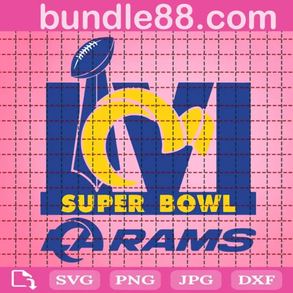 Super Bowl La Rams Svg