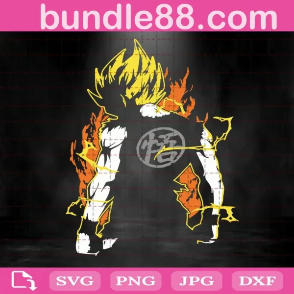 Super Goku Svg, Dragon Ball Z Svg