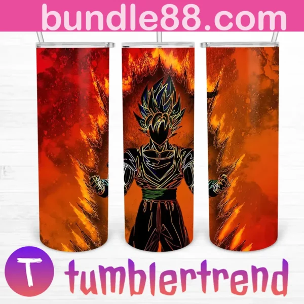 Super Saiyan 20oz Tumbler Skinny