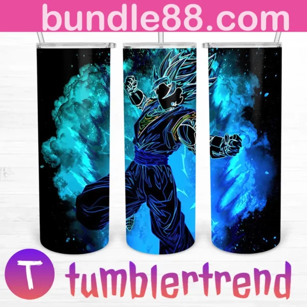 Super Saiyan Blue 20oz Skinny Straight