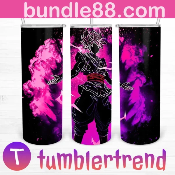 Super Saiyan Rose 20oz Tumbler Skinny