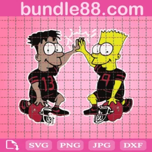 Tampa Bay Buccaneers Bart Simpson Svg