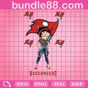 Tampa Bay Buccaneers Betty Boop Svg