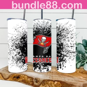 Tampa Bay Buccaneers Football 20oz Skinny Tumbler