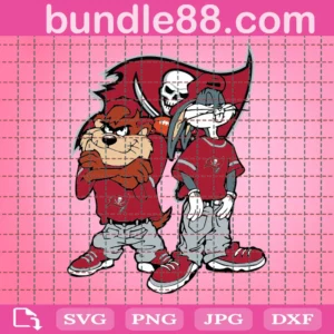 Tampa Bay Buccaneers Looney Tunes Svg