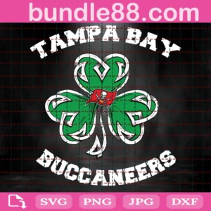 Tampa Bay Buccaneers Lucky Clover Svg