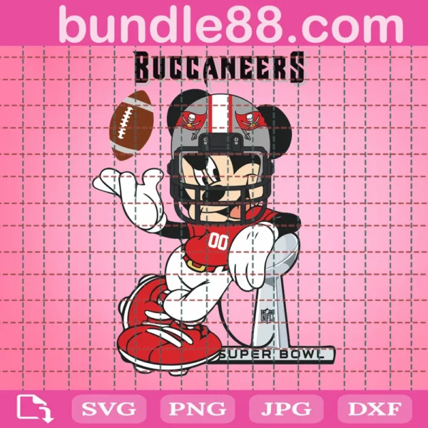 Tampa Bay Buccaneers Mickey Svg