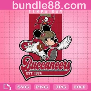 Tampa Bay Buccaneers Mickey Svg