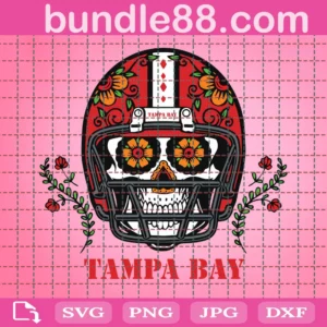 Tampa Bay Buccaneers Skull Football Svg