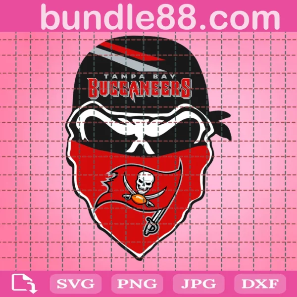 Tampa Bay Buccaneers Skull Football Svg Files