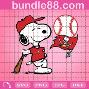 Tampa Bay Buccaneers Snoopy Svg