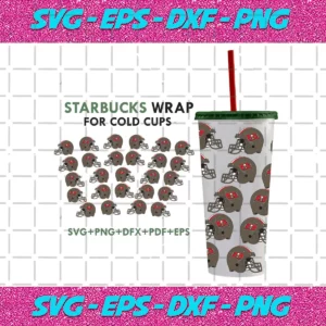 Tampa Bay Buccaneers Svg For 24Oz Venti Cold Cup Wrap
