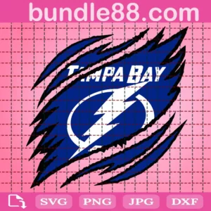 Tampa Bay Lightning Claws Svg