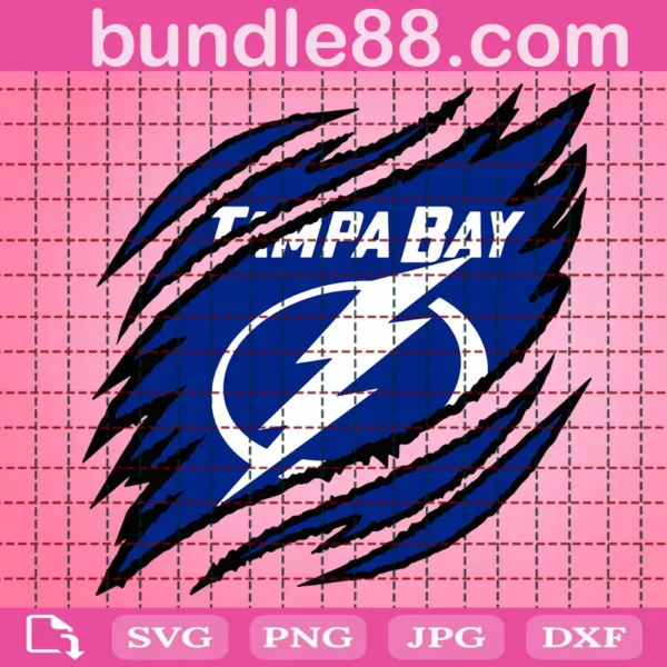 Tampa Bay Lightning Claws Svg