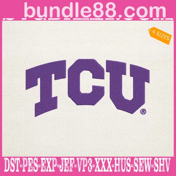 TCU Horned Frogs Embroidery Machine