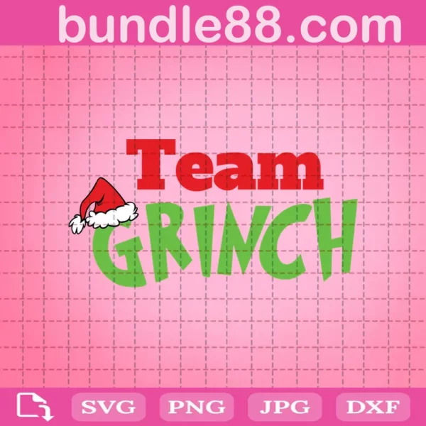 Team Grinch Svg, Grinch Svg