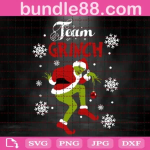 Team Grinch Svg, Grinchmas Svg