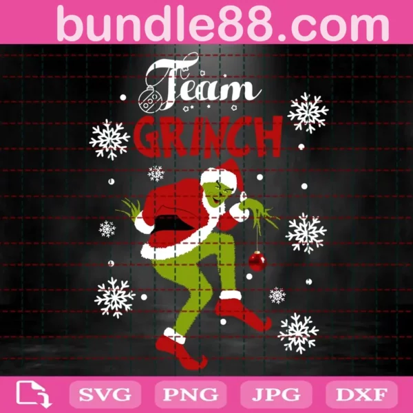 Team Grinch Svg, Grinchmas Svg