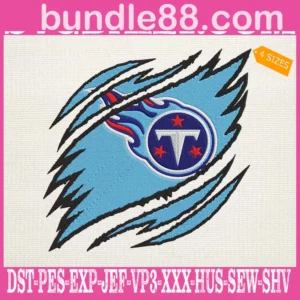 Tennessee Titans Embroidery Design
