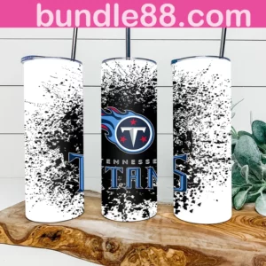 Tennessee Titans Football 20oz Skinny Tumbler