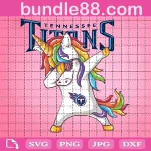 Tennessee Titans Football Unicorn Face Cut File
